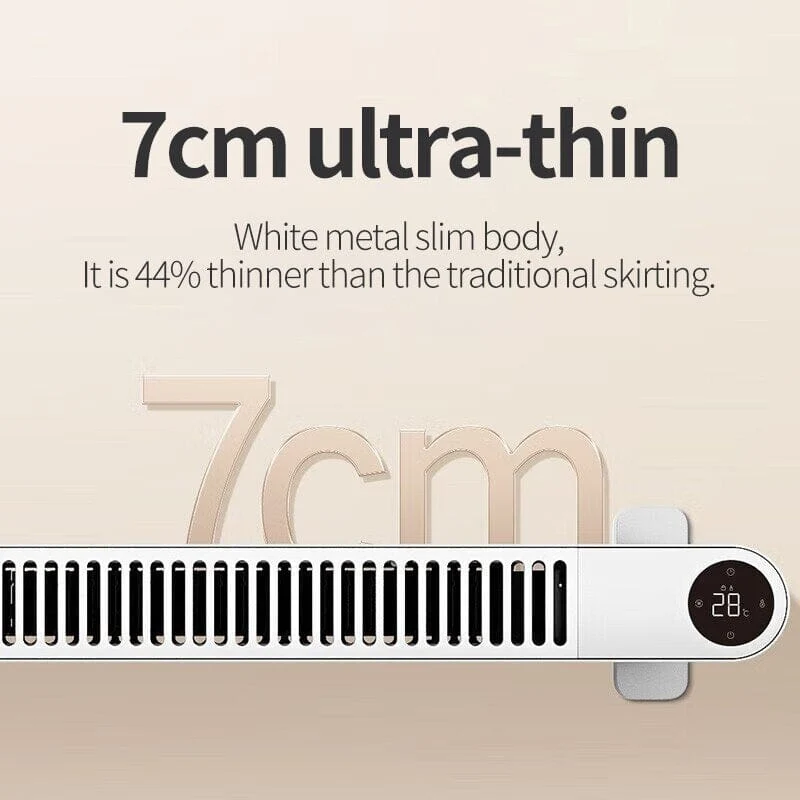 Xiaomi Mijia Graphene Baseboard Electric Heater 7cm Ultra-thin Version 2200W Convection Heater Mijia App Control TJXDNQ03LX