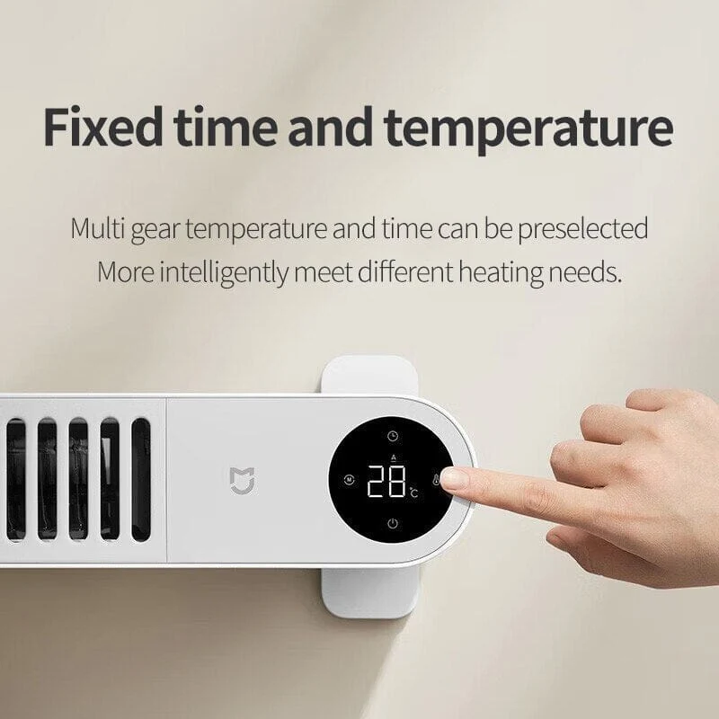 Xiaomi Mijia Graphene Baseboard Electric Heater 7cm Ultra-thin Version 2200W Convection Heater Mijia App Control TJXDNQ03LX