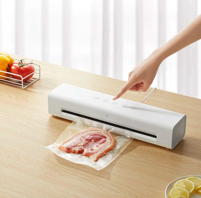 Xiaomi Mijia Vacuum Egger Machine 220v 70kpa Plastic Bag Pump Compression Kitchen Household Food Vacuum Packaging Sealing Machine