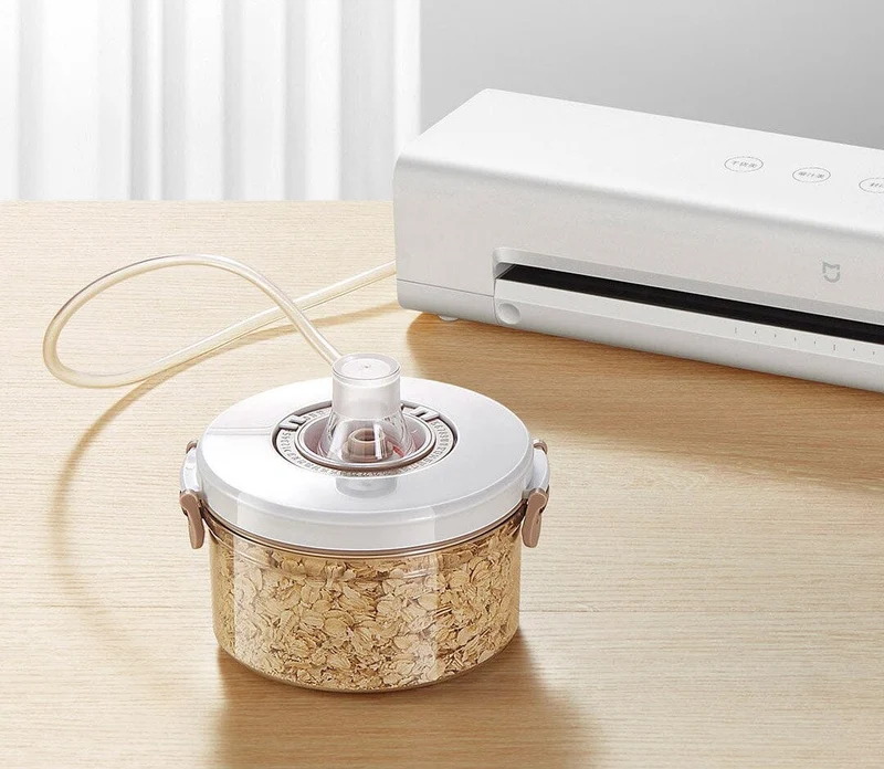 Xiaomi Mijia Vacuum Egger Machine 220v 70kpa Plastic Bag Pump Compression Kitchen Household Food Vacuum Packaging Sealing Machine