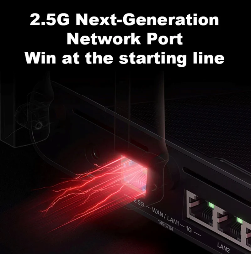 Xiaomi Redmi Gaming Wifi Router AX5400 Mesh Wi-Fi 6 2.5Gbps RGB Lighting Effects Game Acceleration Dedicated Gaming Network Port