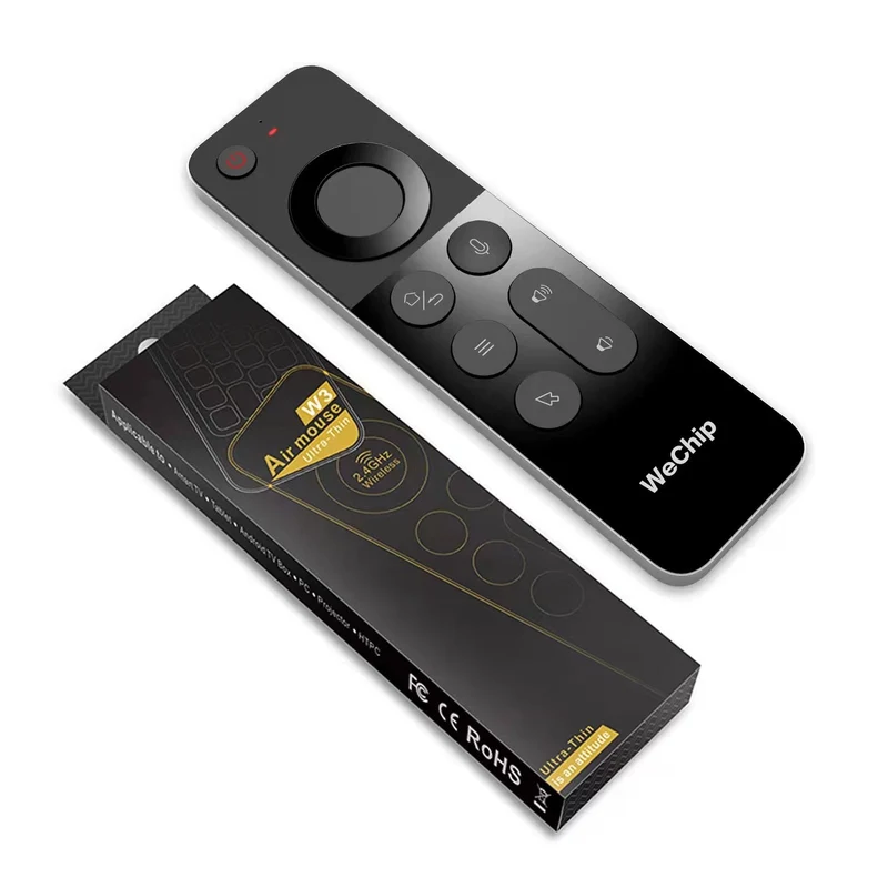WeChip W3 Air Mouse Remote 2.4GHz Motion Sensing 4 in 1 Wireless Keyboard Remote for Smart TV