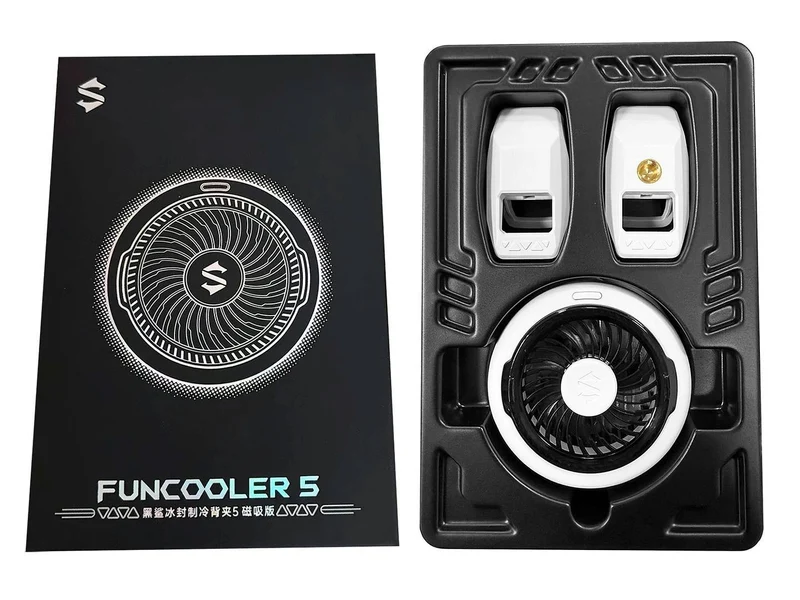 Black Shark RGB FunCooler 5 Magnetic Cell Phone Cooler for iPhone Magnetic Series/Android/Tablet/iPad