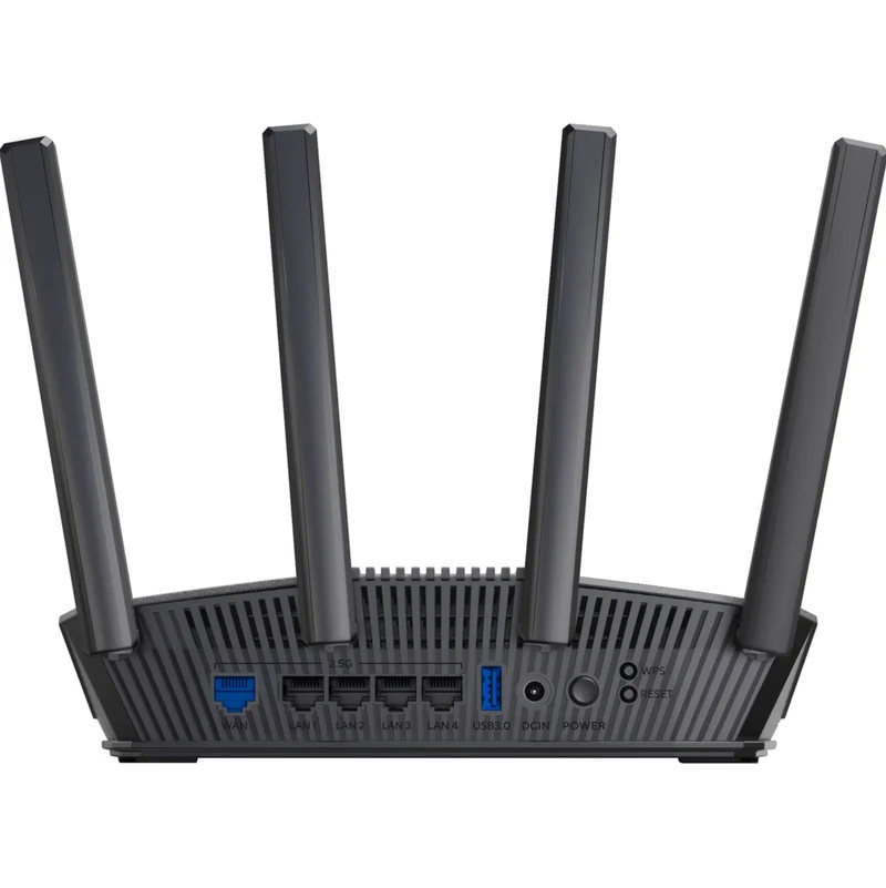 ASUS RT-BE82U WiFi 7 Dual-Band Extendable Router, 4K-QAM, MLO, Five 2.5GbE ports, Commercial-Grade Network Security, Parental Control, IoT network, Kid’s network and VPN network