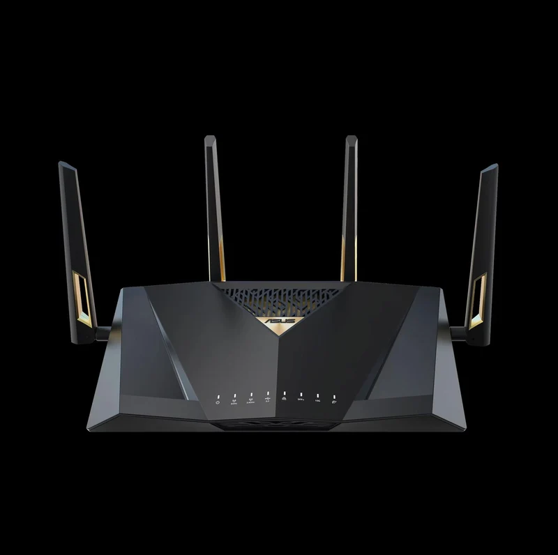 ASUS RT-BE88U Dual-band WiFi 7(802.11be) AiMesh extendable router, 7.2 Gbps, 34G wired capacity, Dual 10G ports, SFP+ port, Four 2.5G ports, Commercial-grade security, Guest Network Pro, VPNs