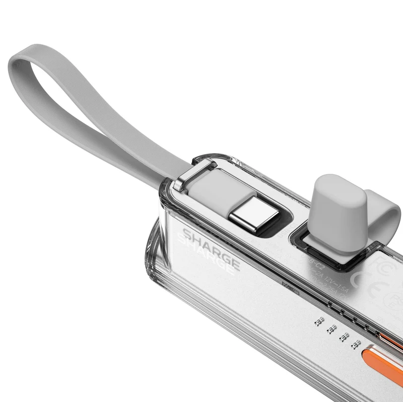 SHARGE Flow Mini 2 | 5000mAh Ultra-Light Portable Power Bank | Dual-Port Fast Charging + Capsule Design