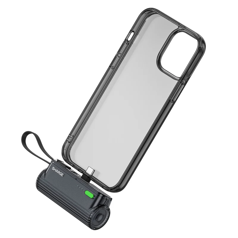 SHARGE Flow Mini 2 | 5000mAh Ultra-Light Portable Power Bank | Dual-Port Fast Charging + Capsule Design