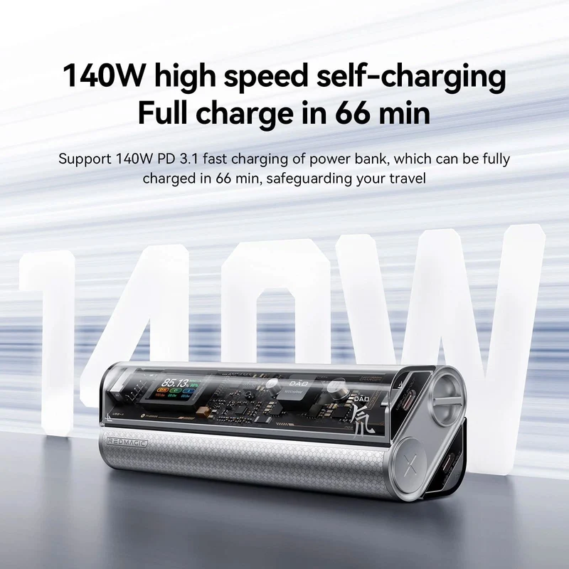 NUBIA REDMAGIC DAO Ghost 140W NeoCharge Power Bank 20000mAh - Three-Output Port