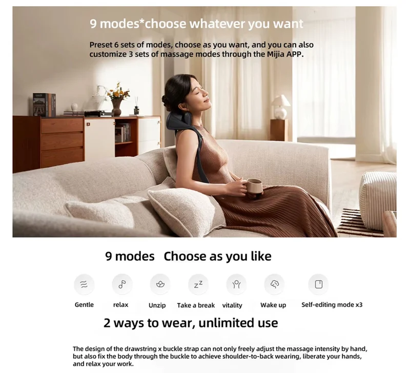 Xiaomi Mijia Smart Shoulder and Neck Massager SPA-level Warm Heat Compress