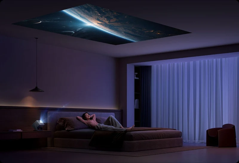 Xiaomi Laser Projector 3 With 4K Resolution, 0.47″ DMD Chip, Ultra-Clear Image Up To 120 Inches And Built-in Gimbal