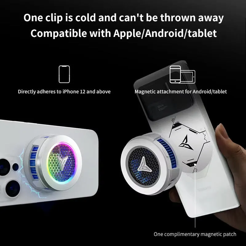 Flydigi B7X Radiator Mobile Phone Magnetic RGB Cooling Fan Overclocking Cooling (OC) MagSafe Cooling Cooling Fan Overclocking Cooling (OC) MagSafe Cooling