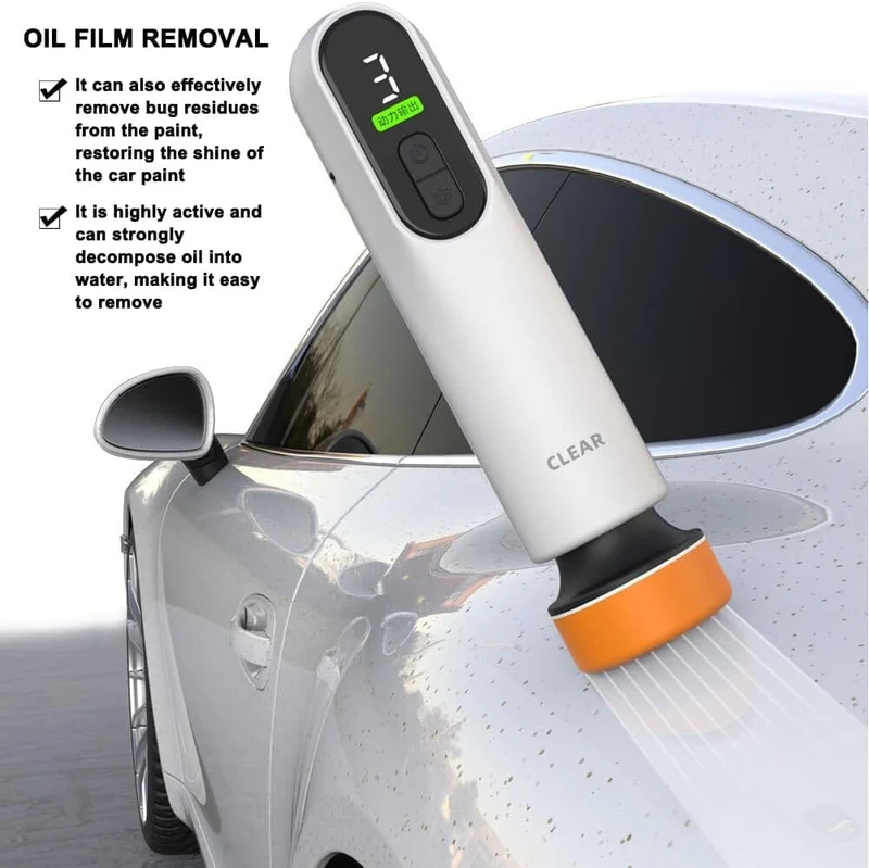 Weytoll Wireless Auto Windshield Oil Film Removal Electric Car Window Glass Cleaning Machine for Bug Residues Car Paint Glue Cleaning Glass Scratches Repairing