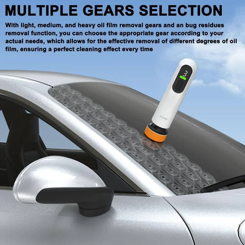 Weytoll Wireless Auto Windshield Oil Film Removal Electric Car Window Glass Cleaning Machine for Bug Residues Car Paint Glue Cleaning Glass Scratches Repairing