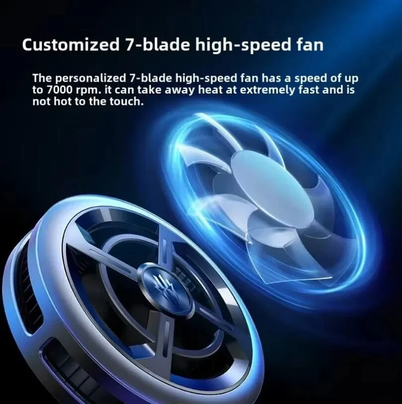 Nubia Redmagic Cooler 6 Air Magnetic RGB LED 15W Semiconductor Heat Dissipation Cooling For Gaming Phone Tablet
