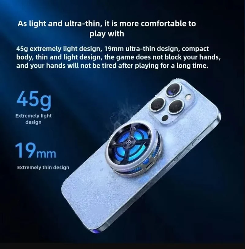 Nubia Redmagic Cooler 6 Air Magnetic RGB LED 15W Semiconductor Heat Dissipation Cooling For Gaming Phone Tablet