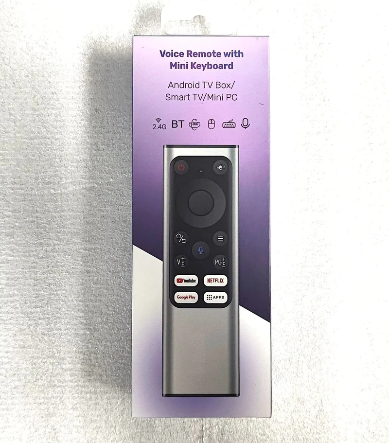 X9 air Mouse Remote Control with Keyboard Aluminium Alloy Shell Voice Assistant air Mouse with 2.4G Wireless Receiver