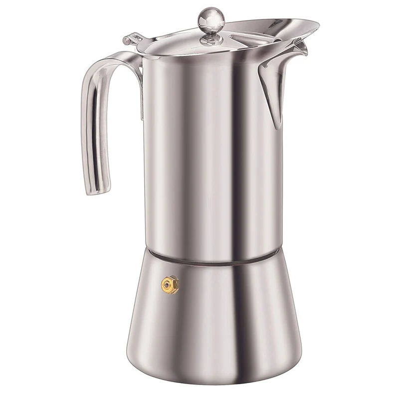 Euroline 2 Espresso Cup 160ml Stainless Steel Coffee Maker (Silver)