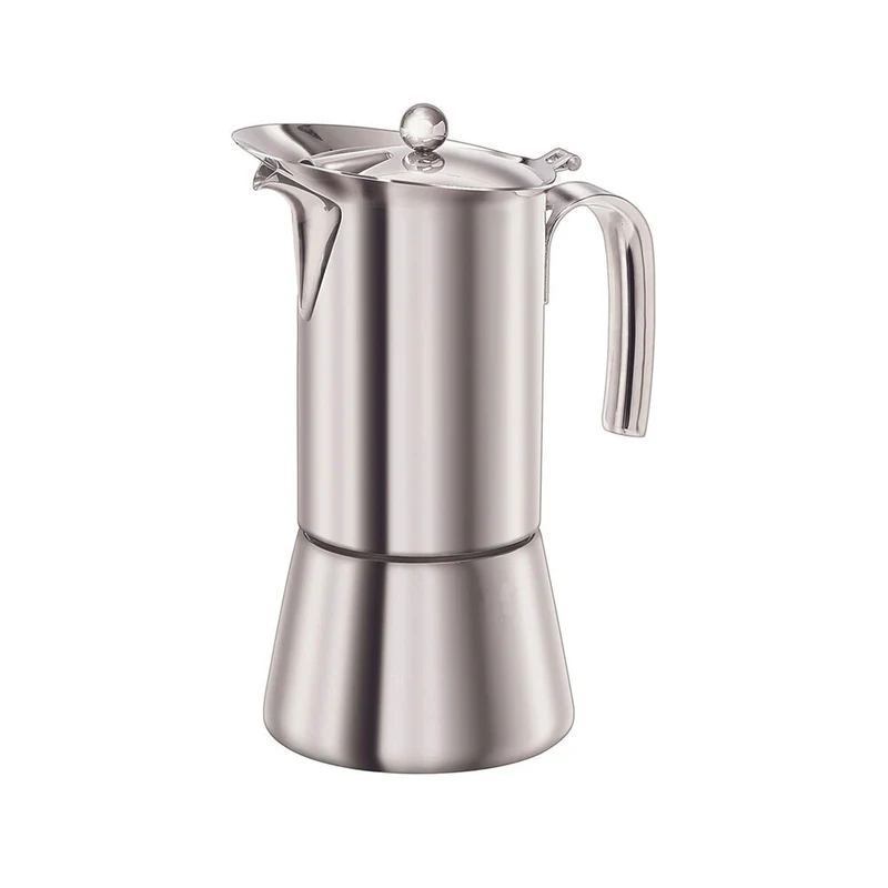 Euroline 2 Espresso Cup 160ml Stainless Steel Coffee Maker (Silver)