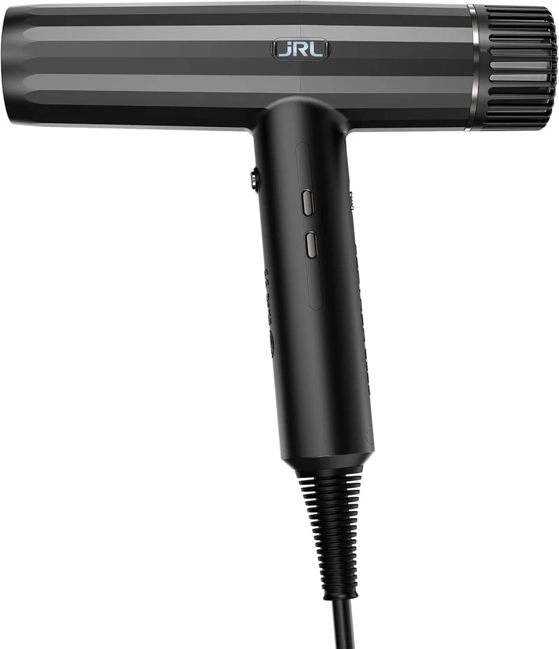 JRL Forte Pro 2020H Hair Dryer - Professional Hair Blow Dryer with Diffuser w/Ionic Generator to Help Reduce Drying Time, Frizz and Static - Fast Hair Dryer w/ 3 Temperature Settings and Speed Settings