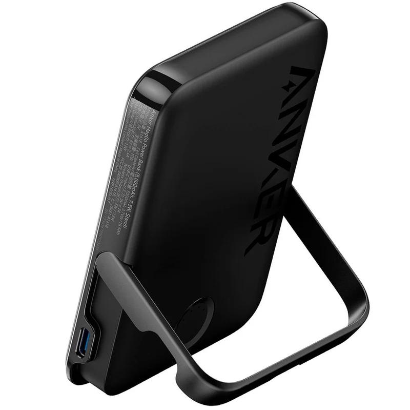 Anker Power Bank 322 MagGo 5000mAh MagSafe Battery Portable Charger A1618 with Foldable Stand