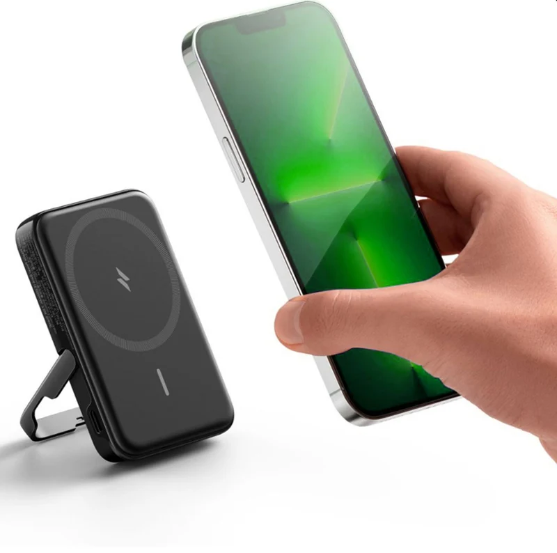 Anker Power Bank 322 MagGo 5000mAh MagSafe Battery Portable Charger A1618 with Foldable Stand
