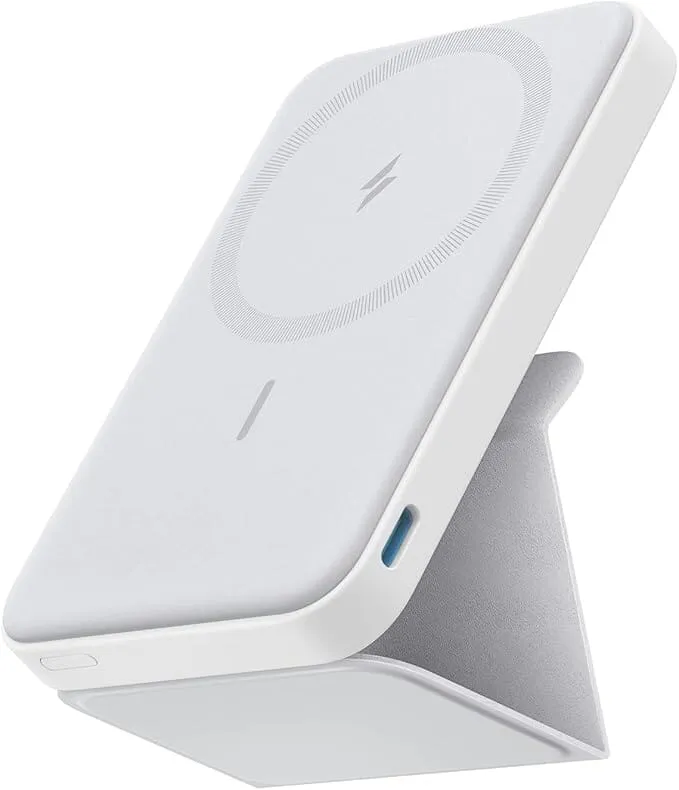Anker 622 Magnetic Power Bank Battery 5000mAh (MagGo) Foldable Magnetic Wireless Portable with Stand and USB-C Port