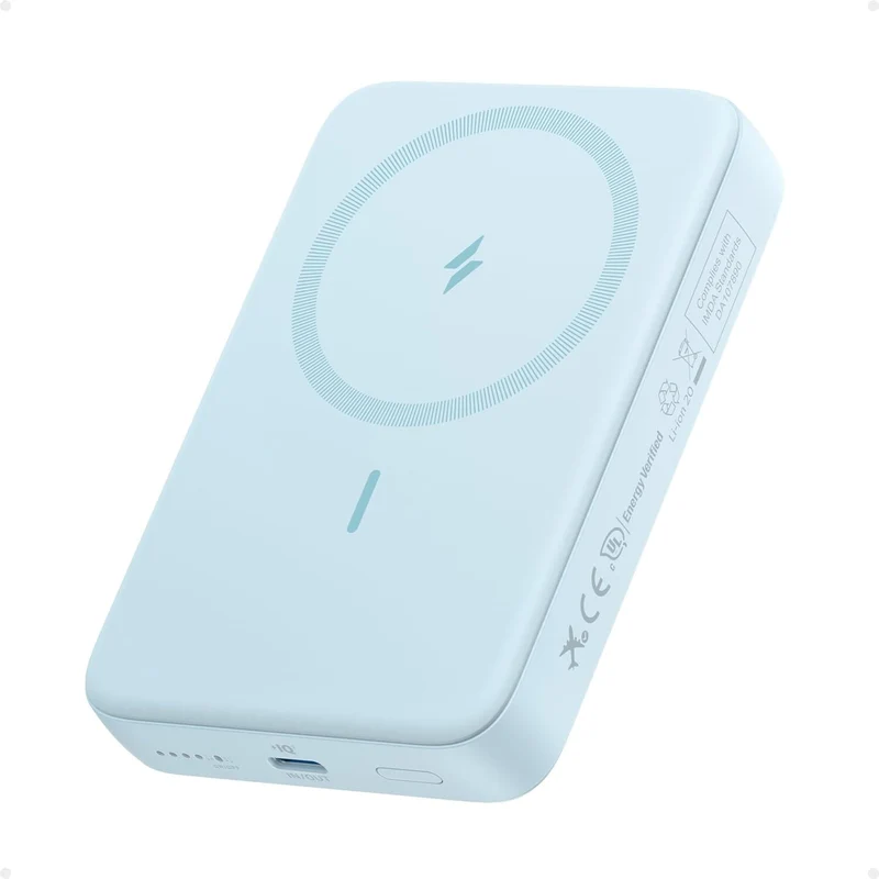 Anker Zolo Magnetic Power Bank, Compact 10,000mAh Wireless with 30W Max Fast Charging