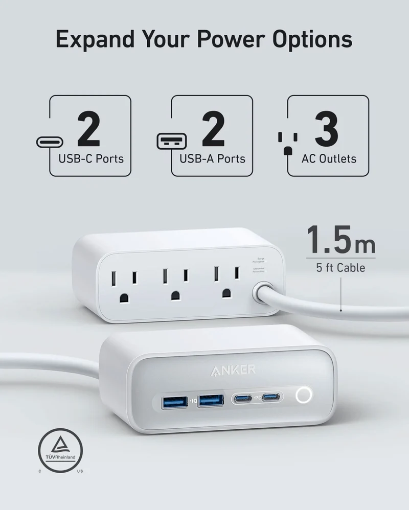 Anker 525 Charging Station, Multi-Device Fast Charging