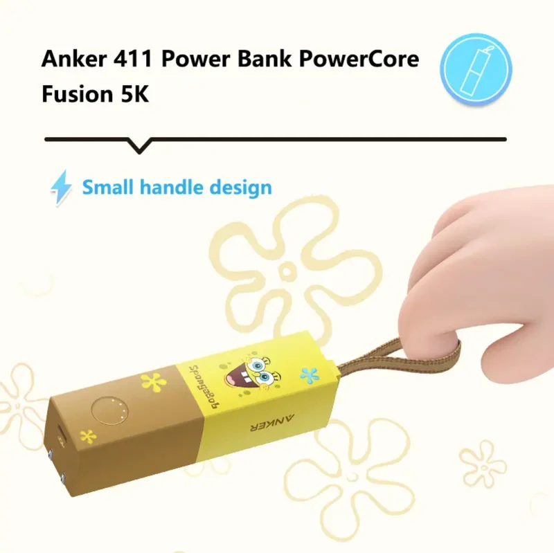 Anker 411 SpongeBob Edition 20W Fast Charger Portable Power Bank 5000mah