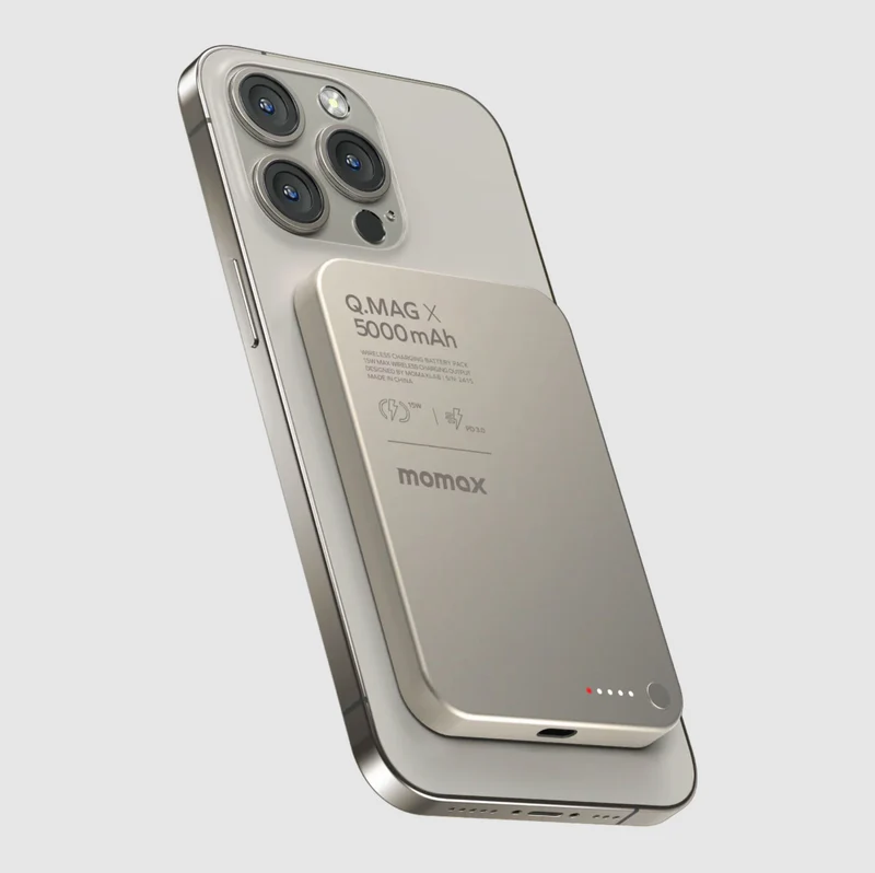 Momax Q.Mag X/X1/X2, 5000mAh/10000mAh/20000mAH Ultra-thin Magnetic Power Bank - 2nd Generation