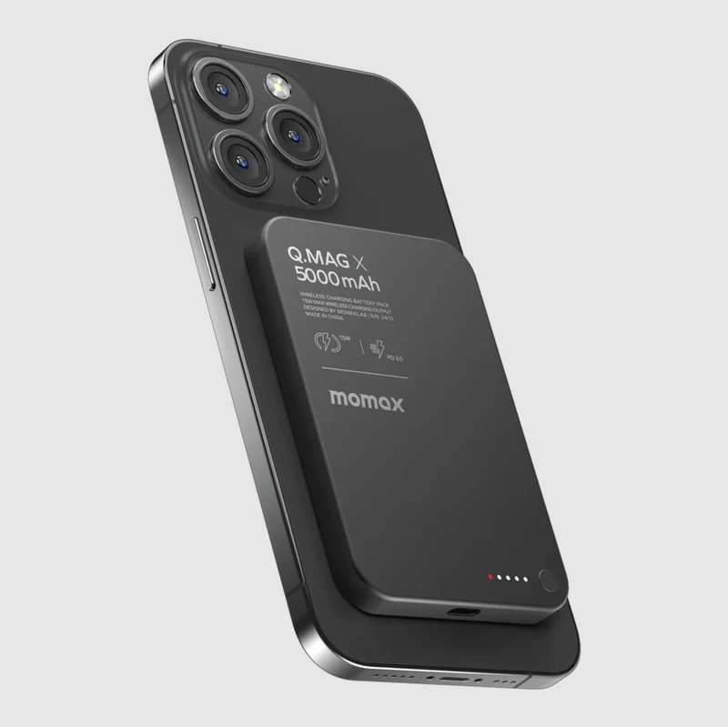 Momax Q.Mag X/X1/X2, 5000mAh/10000mAh/20000mAH Ultra-thin Magnetic Power Bank - 2nd Generation