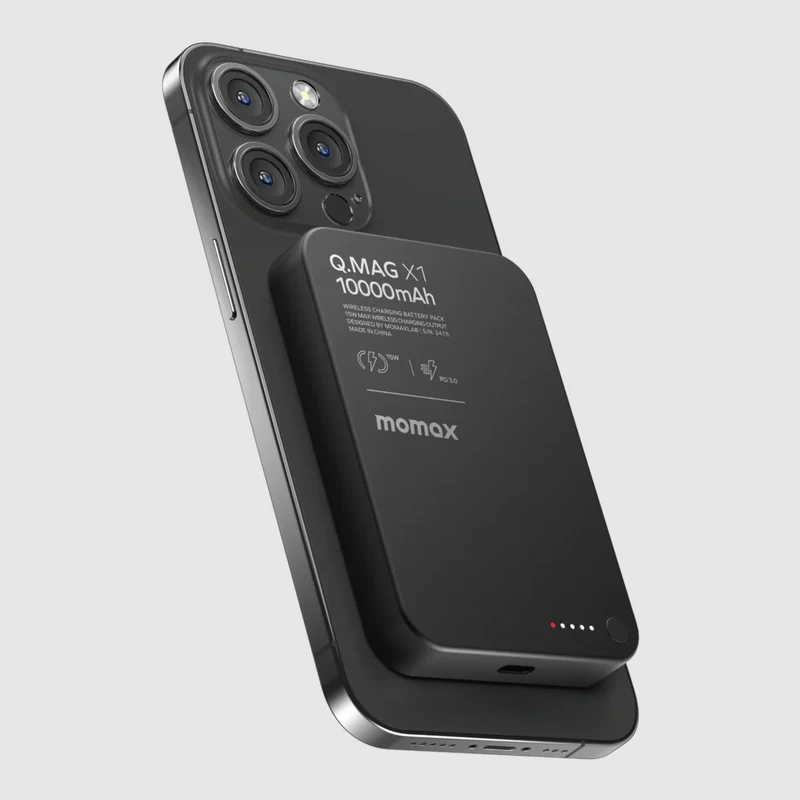 Momax Q.Mag X/X1/X2, 5000mAh/10000mAh/20000mAH Ultra-thin Magnetic Power Bank - 2nd Generation