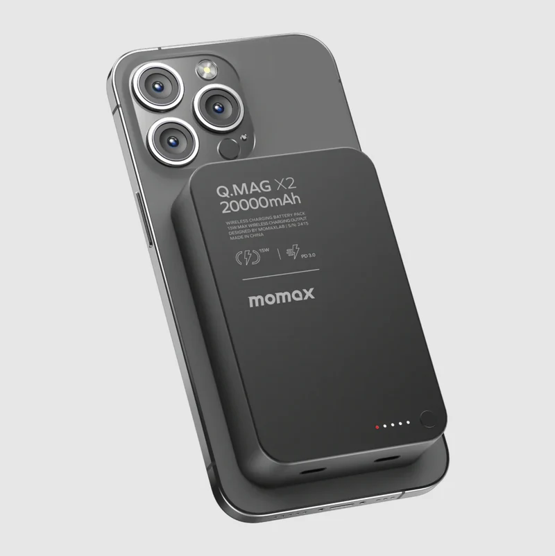 Momax Q.Mag X/X1/X2, 5000mAh/10000mAh/20000mAH Ultra-thin Magnetic Power Bank - 2nd Generation
