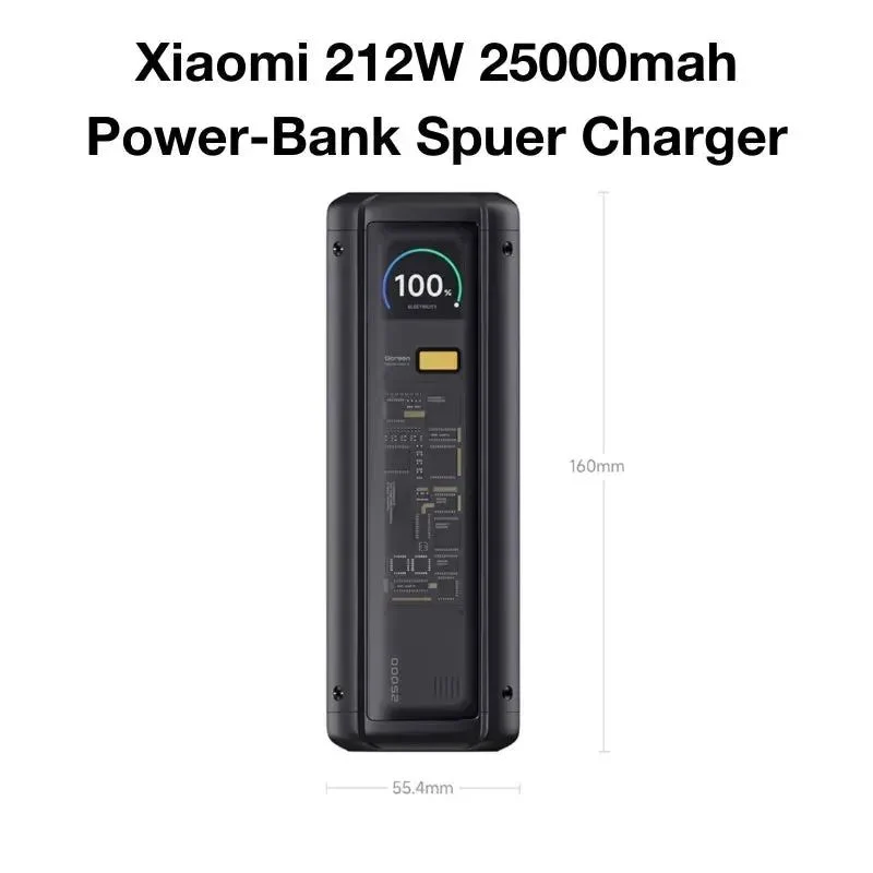 Xiaomi 212W HyperCharge Power Bank 25000