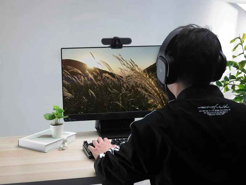 RAPOO C500 USB Computer Camera Built-in Dual Noise Reduction Mics 80-Degree Wide Angle Plug and Play for Zoom/Skype/Teams Conferencing and Video Calls