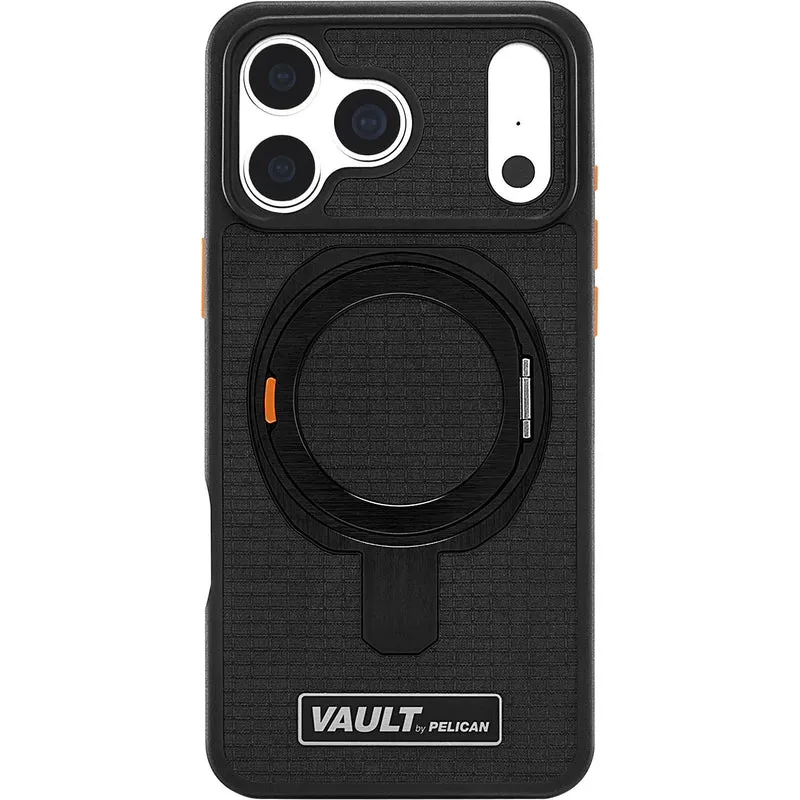 Pelican Vault MagSafe Stand Case for iPhone 18 Pro (Black)