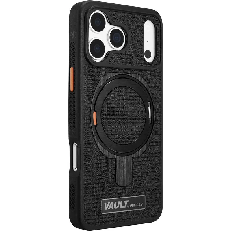 Pelican Vault MagSafe Stand Case for iPhone 18 Pro (Black)