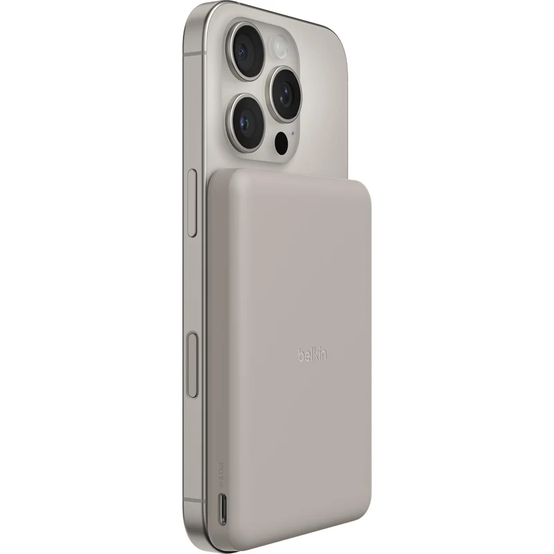 Belkin BoostCharge Slim 5K Magnetic Power Bank (Sand)