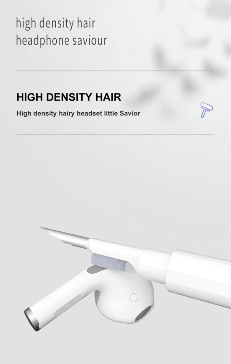 Furper Bluetooth Headset Cleaning Kit Earbuds Cleaning Pen Durable Multi Purpose Clean Brush Portable For Airpods Mobile Phones