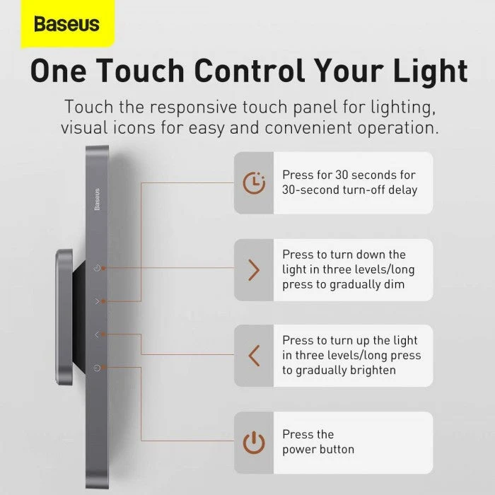 Baseus Magnetic Computer Light Hanging Desk Lamp LED