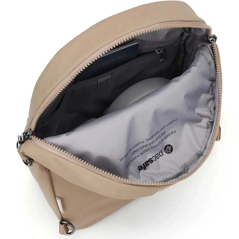 Pacsafe Citysafe CX Anti-Theft Convertible Backpack Shoulder Bag Taupe
