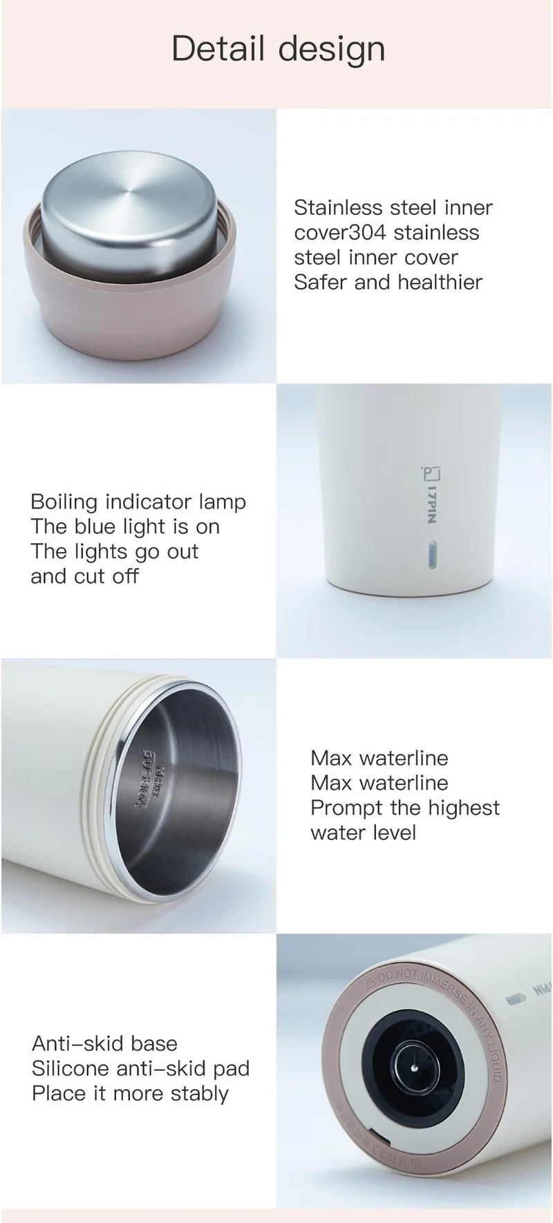 Xiaomi 17PIN Portable Boiling Water Cup 400W