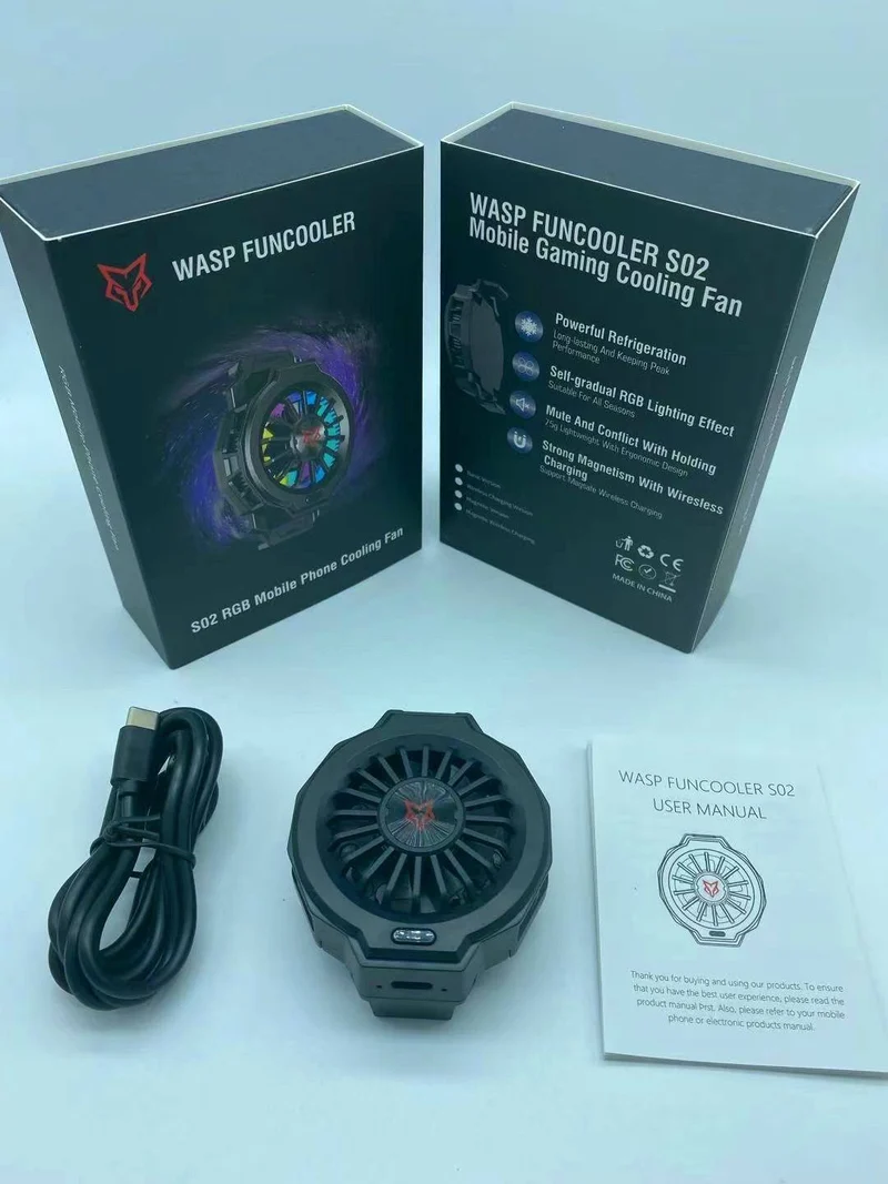 Sarafox WASP Funcooler S02 RGB Mobile Cooling fan for gaming
