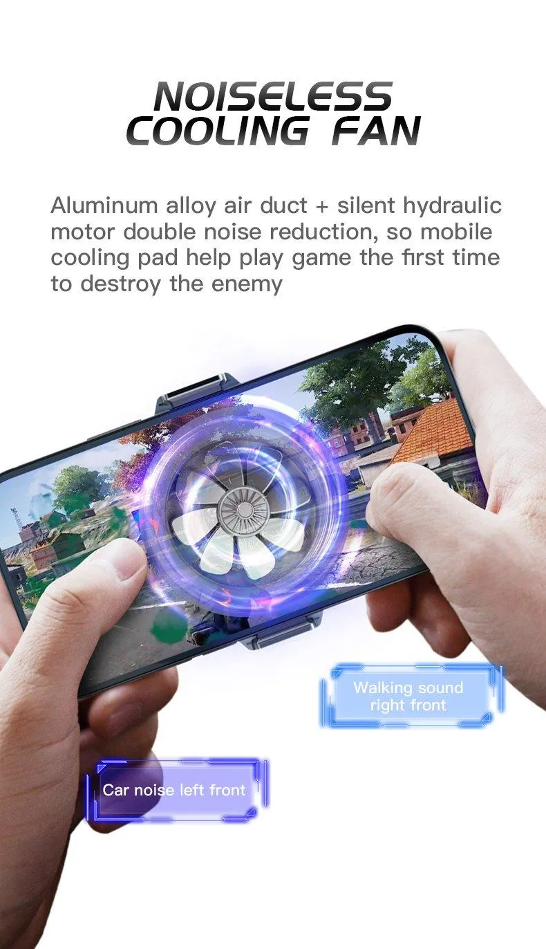 Sarafox WASP Funcooler S02 RGB Mobile Cooling fan for gaming