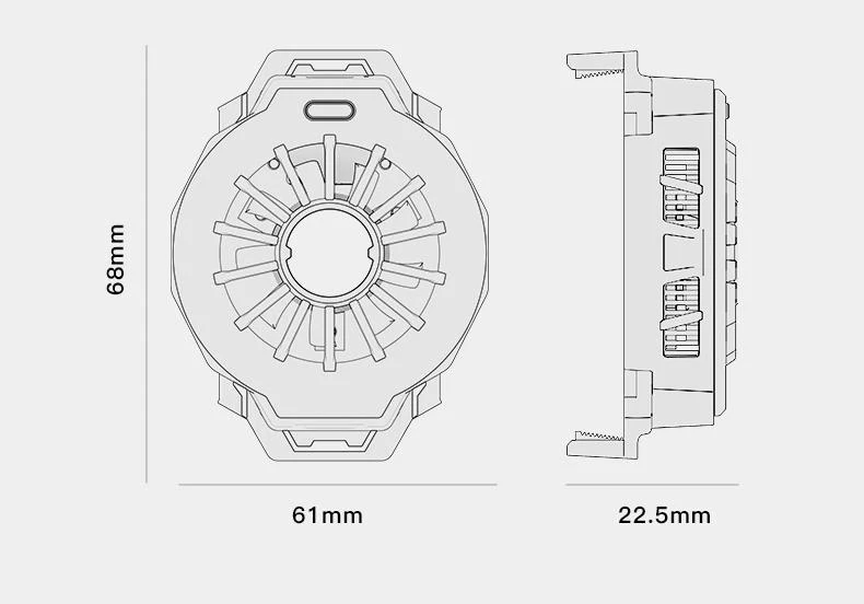 Sarafox WASP Funcooler S02 RGB Mobile Cooling fan for gaming