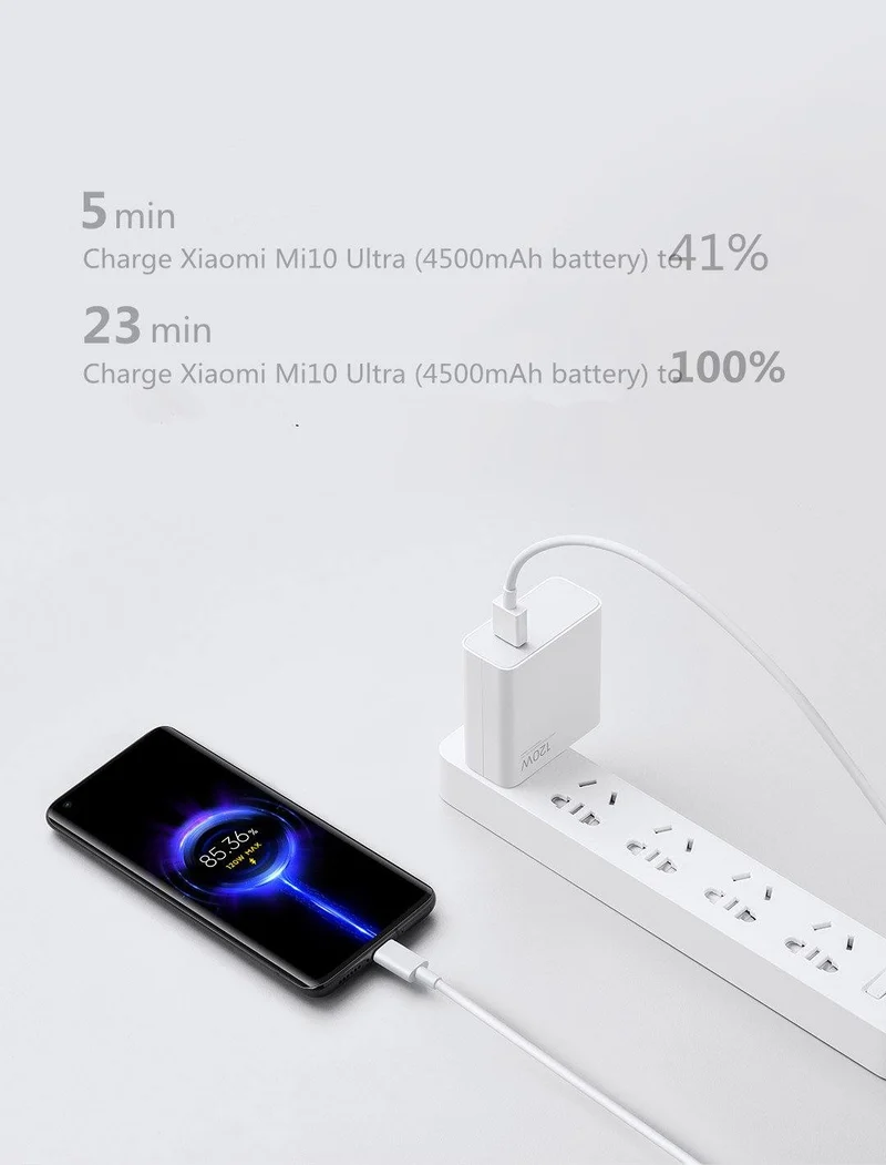 Xiaomi 120W Quick Charge USB Wall Charger