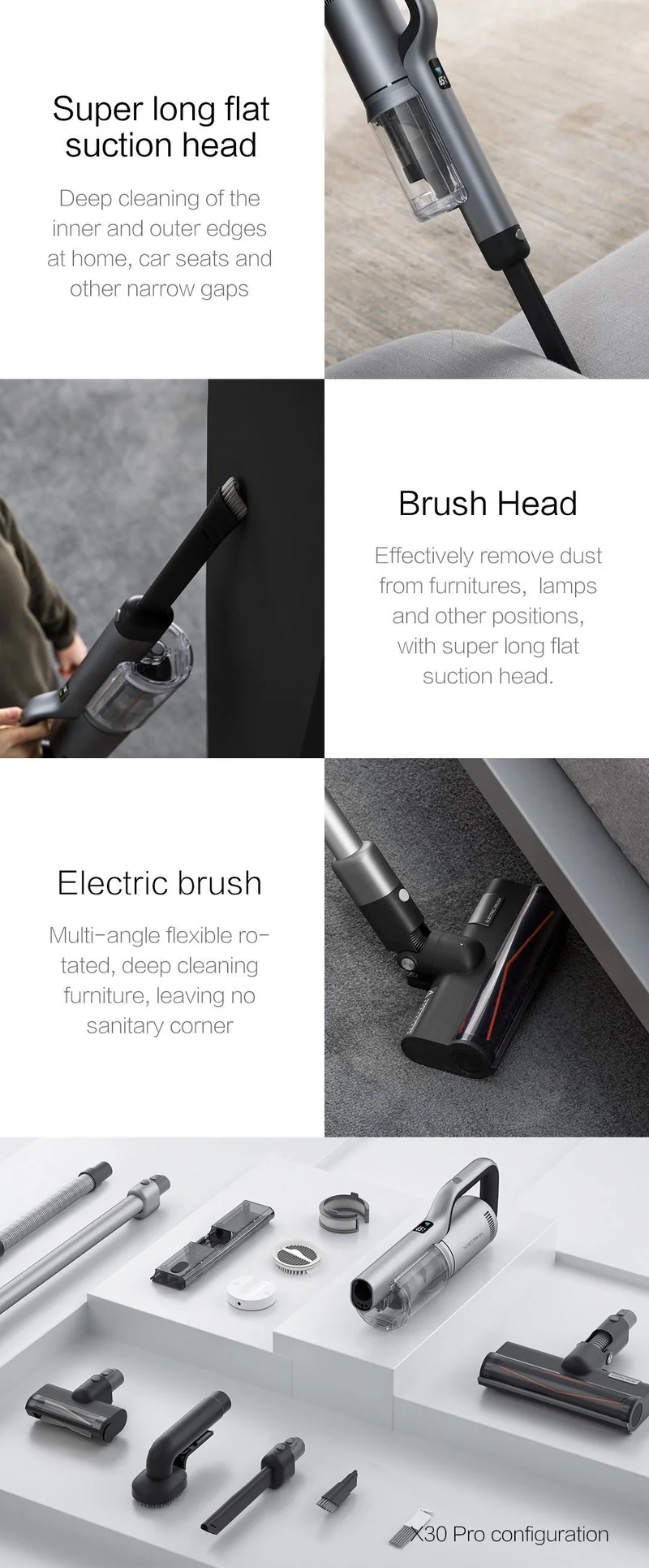 Roidmi NEX X-30 PRO Cordless Vacuum Cleaner with OLED DIsplay