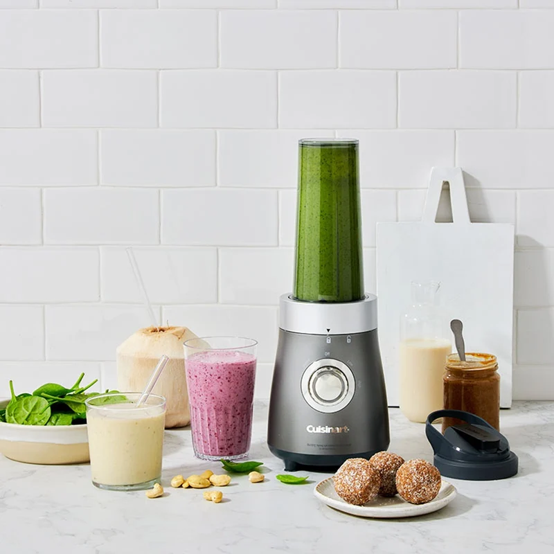 Cuisinart Kick Start Personal Juicer and Blender with Pulp Container - Grey