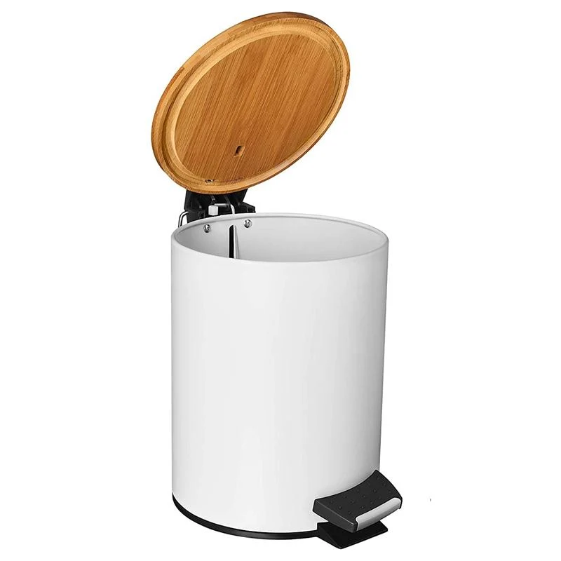 Furper Trash Bin With Inner Container & Bamboo Wooden lid