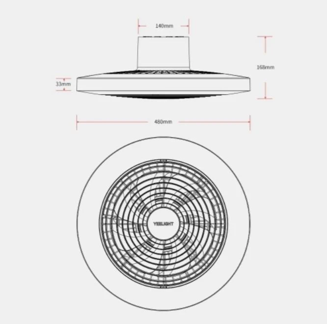 Yeelight 61W Fixed Ceiling Light Fan DC Inverter